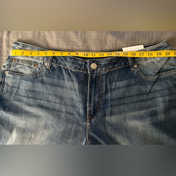 NWT Maurice’s women’s plus straight-leg mid-rise Denim Flex jeans 20 20W regular - Picture 4 of 7